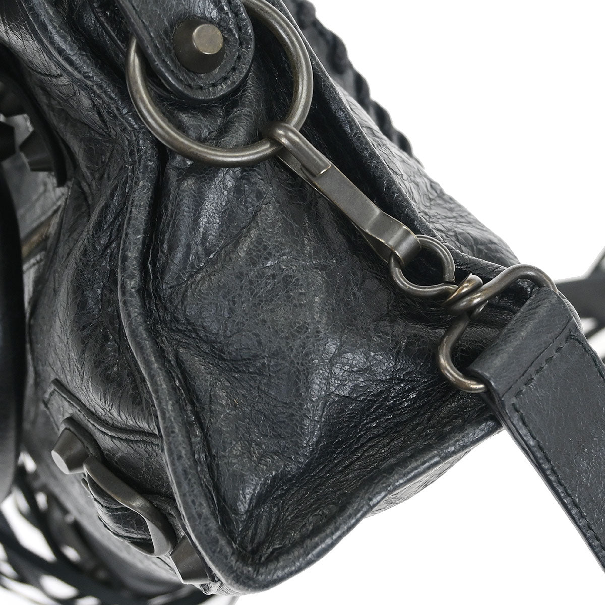 Balenciaga Black Classic Mini City 2way Shoulder Handbag