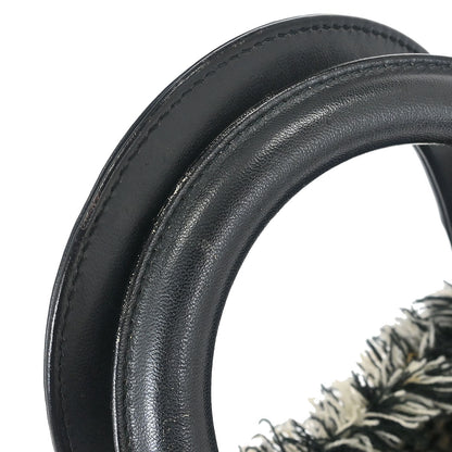 Christian Dior Black White Houndstooth Lady Dior 2way Handbag