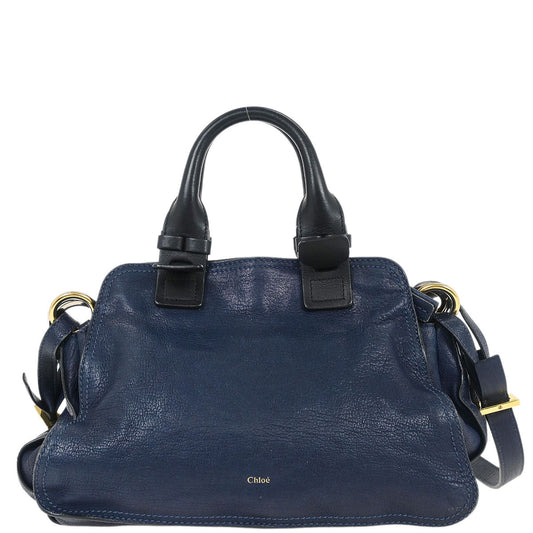 Chloe Navy Porte Epore 2way Shoulder Handbag