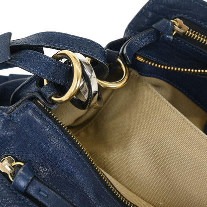 Chloe Navy Porte Epore 2way Shoulder Handbag