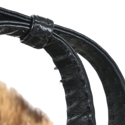 Celine* Brown Fur Crossbody Bag Pochette