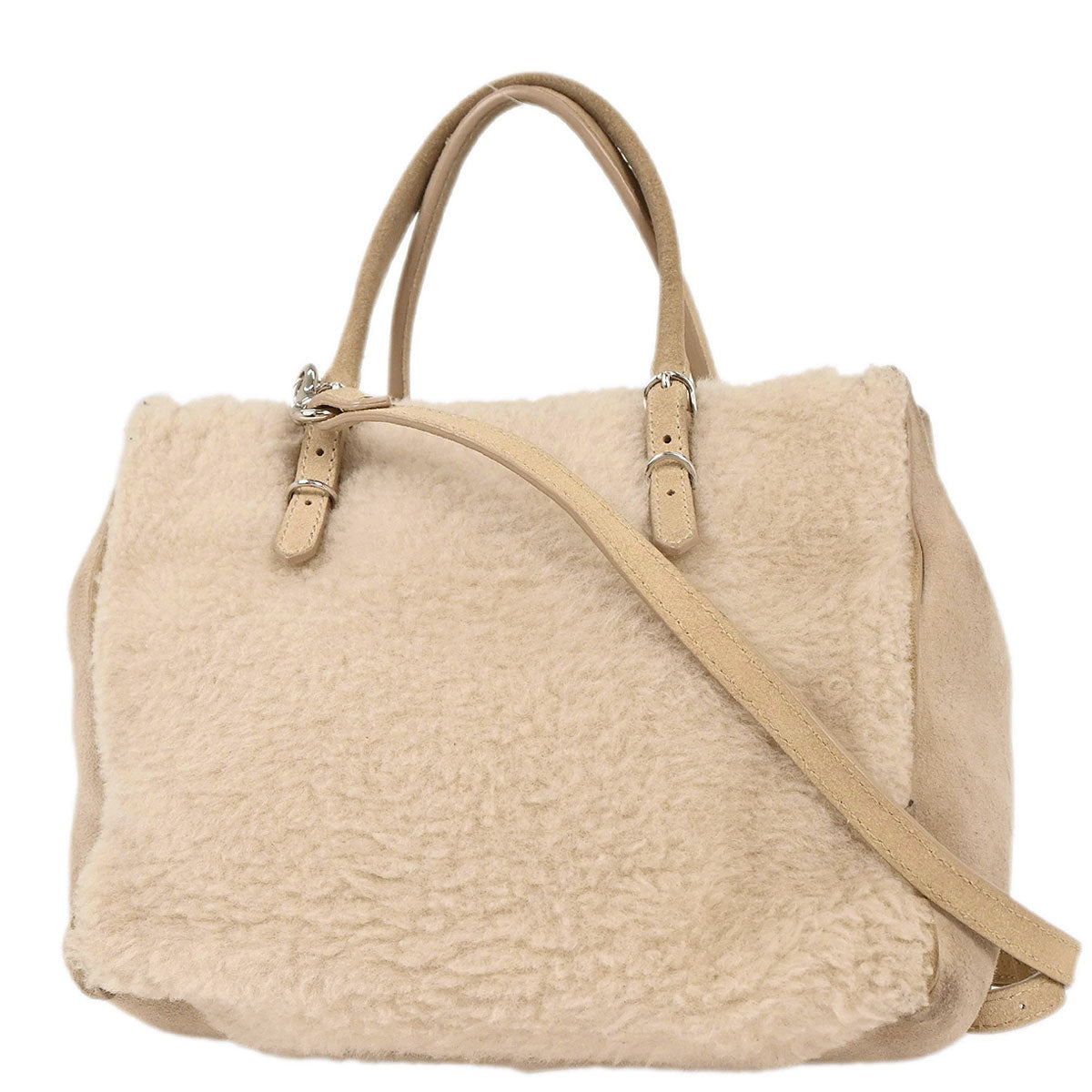 Balenciaga Beige Mouton Papier Mini Tote Bag
