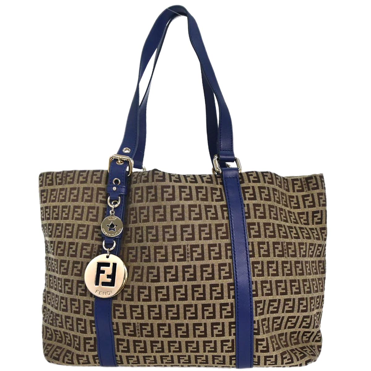 Fendi Beige Blue Zucchino Tote Bag – AMORE Vintage Tokyo