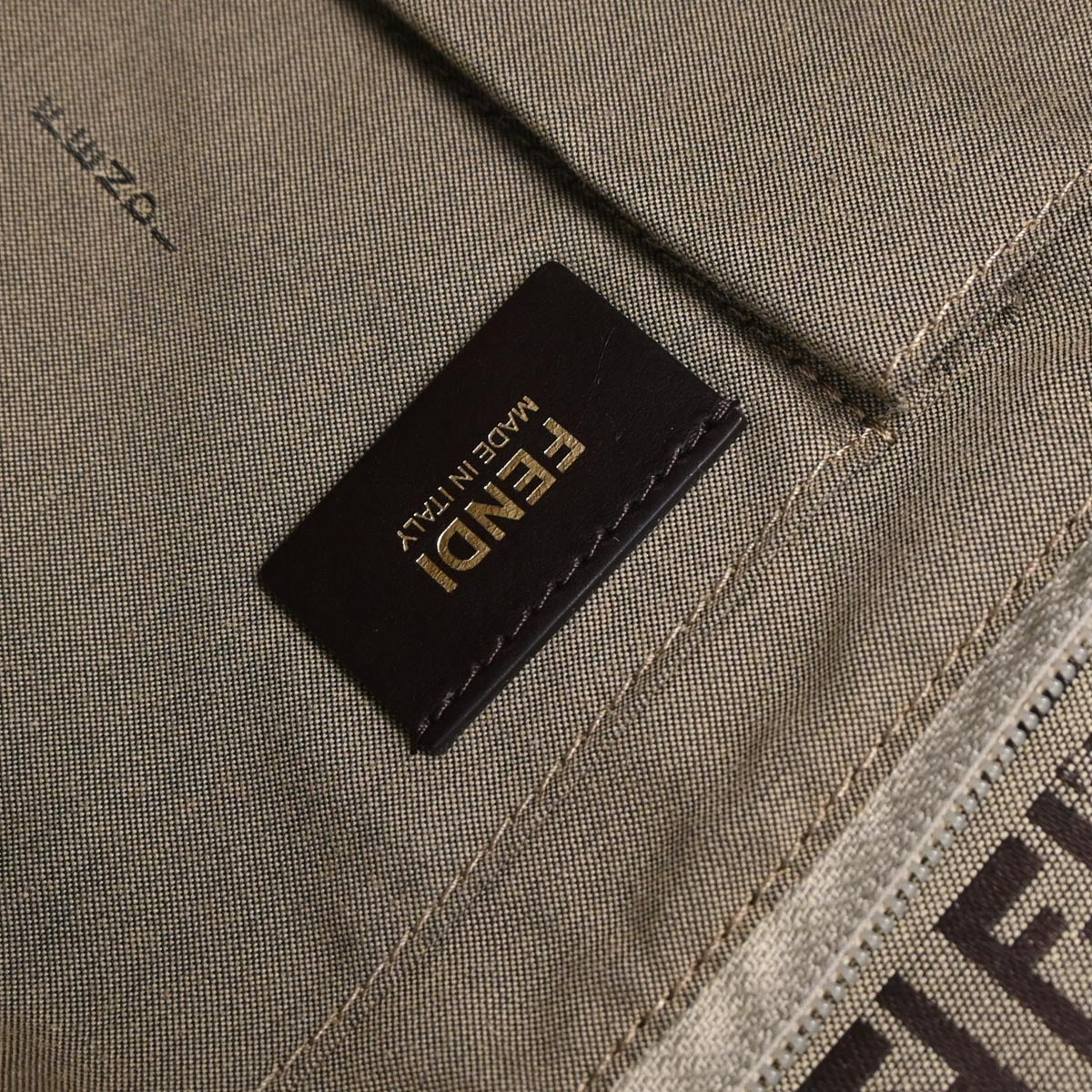 Fendi Beige Blue Zucchino Tote Bag