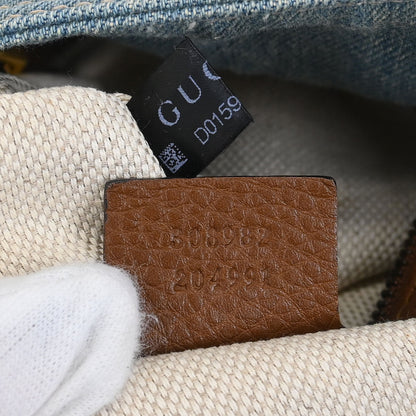 Gucci Blue Denim Soho Tote Bag