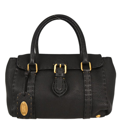 Fendi Black Selleria Mini Linda Handbag