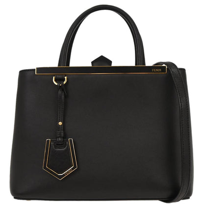 Fendi Black 2Jours 2way Shoulder Handbag