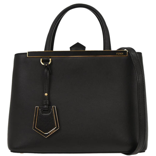Fendi Black 2Jours 2way Shoulder Handbag