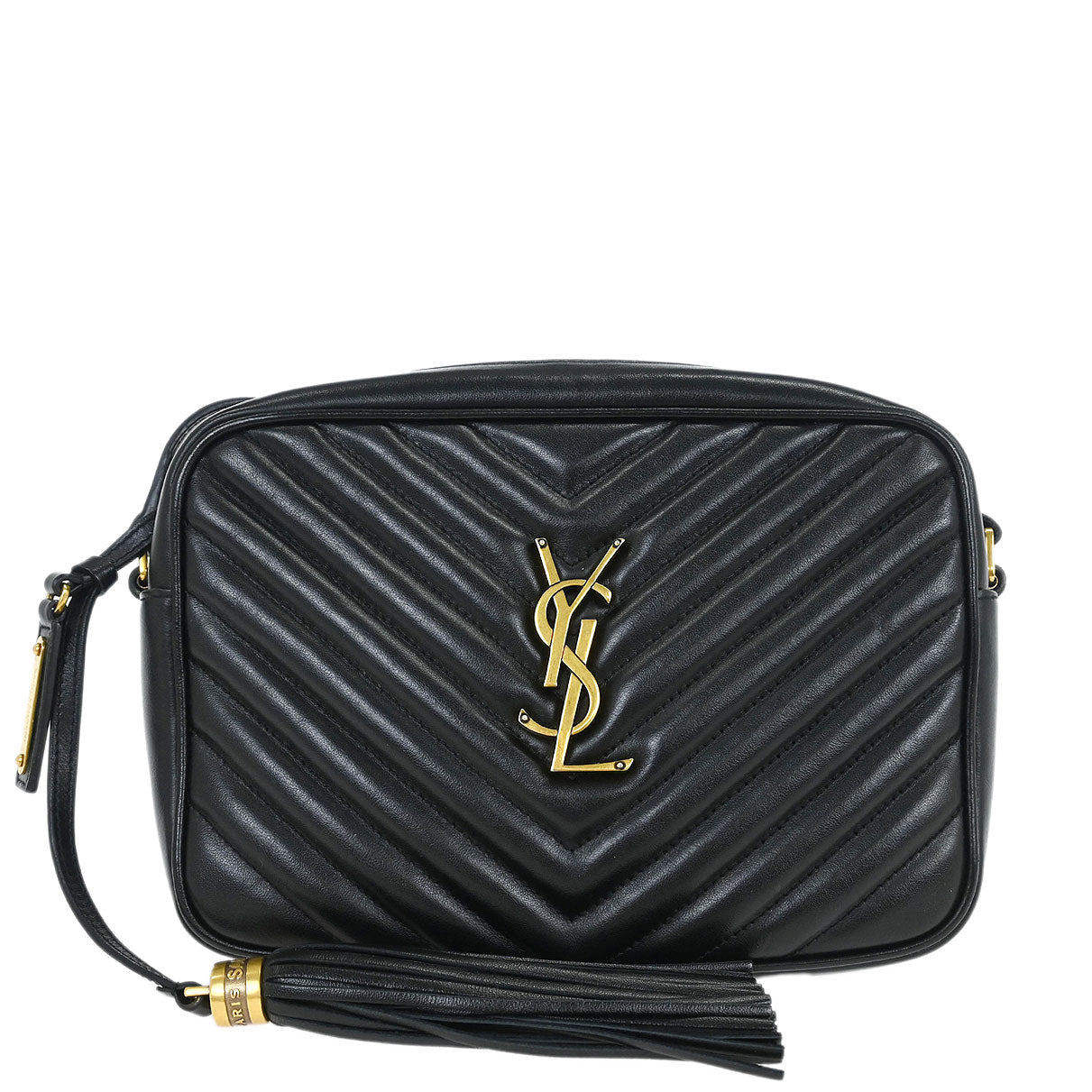 Saint Laurent Black Lou Shoulder Bag