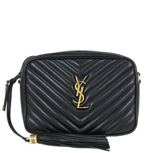 Saint Laurent Black Lou Shoulder Bag