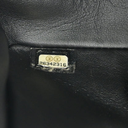 Boy Chanel Black Fur Lambskin Medium Shoulder Bag