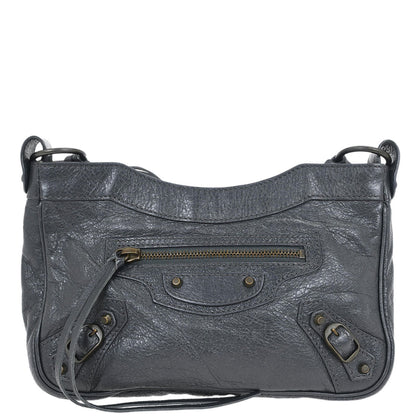Balenciaga Gray The Hip Shoulder Bag