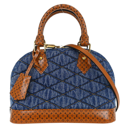 Louis Vuitton Denim Malletage Alma BB 2way Handbag M55048