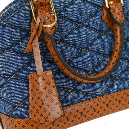 Louis Vuitton Denim Malletage Alma BB 2way Handbag M55048