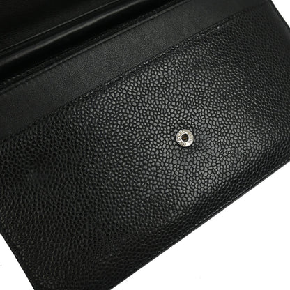 Chanel Black Caviar Timeless WOC Wallet on Chain Bag
