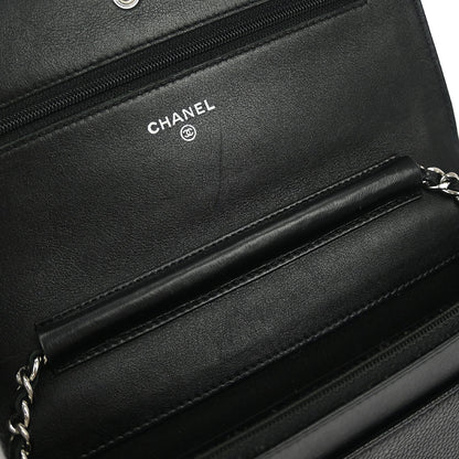 Chanel Black Caviar Timeless WOC Wallet on Chain Bag
