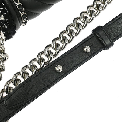 Boy Chanel Black Calfskin Chevron Medium Shoulder Bag