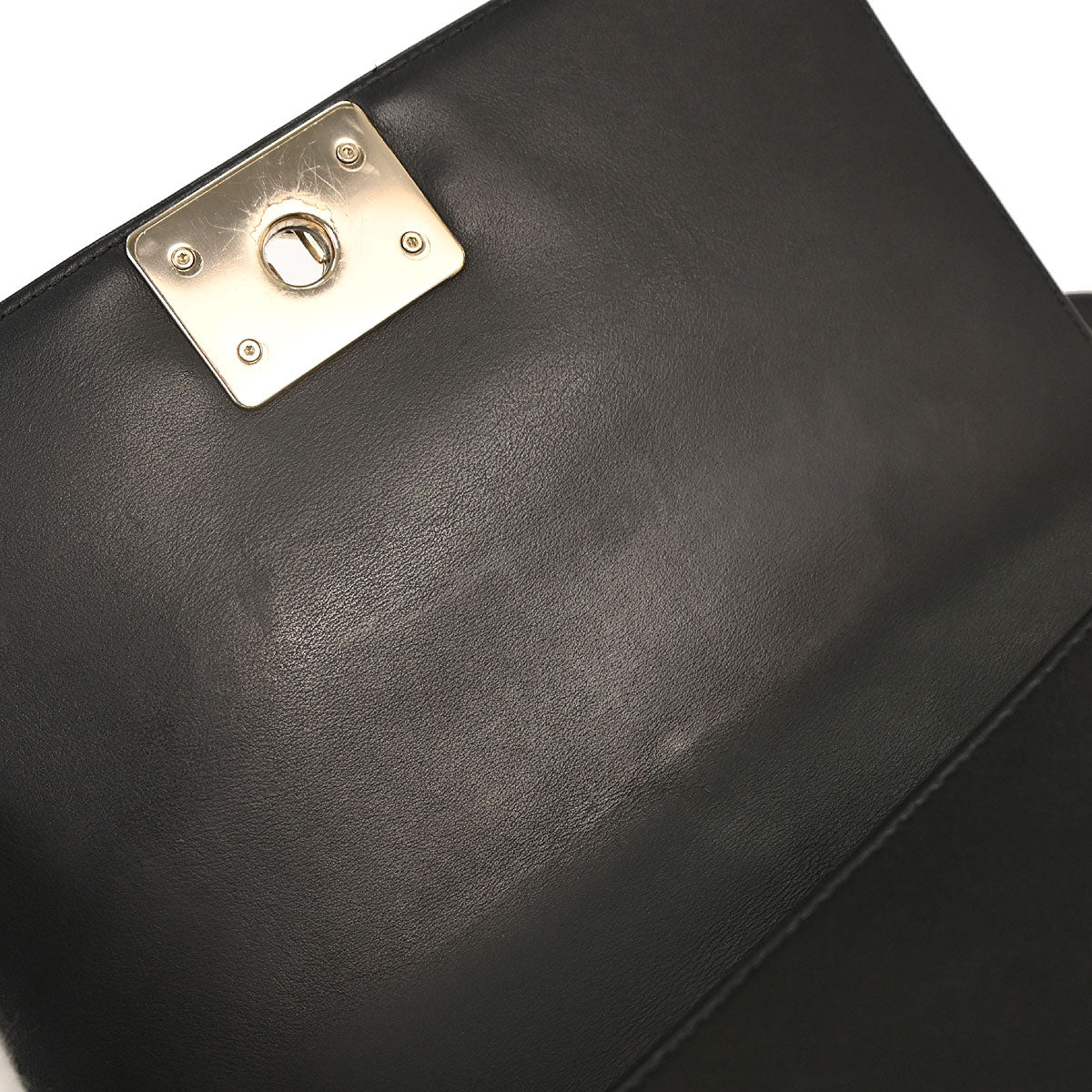 Boy Chanel Black Lambskin Chevron Medium Shoulder Bag