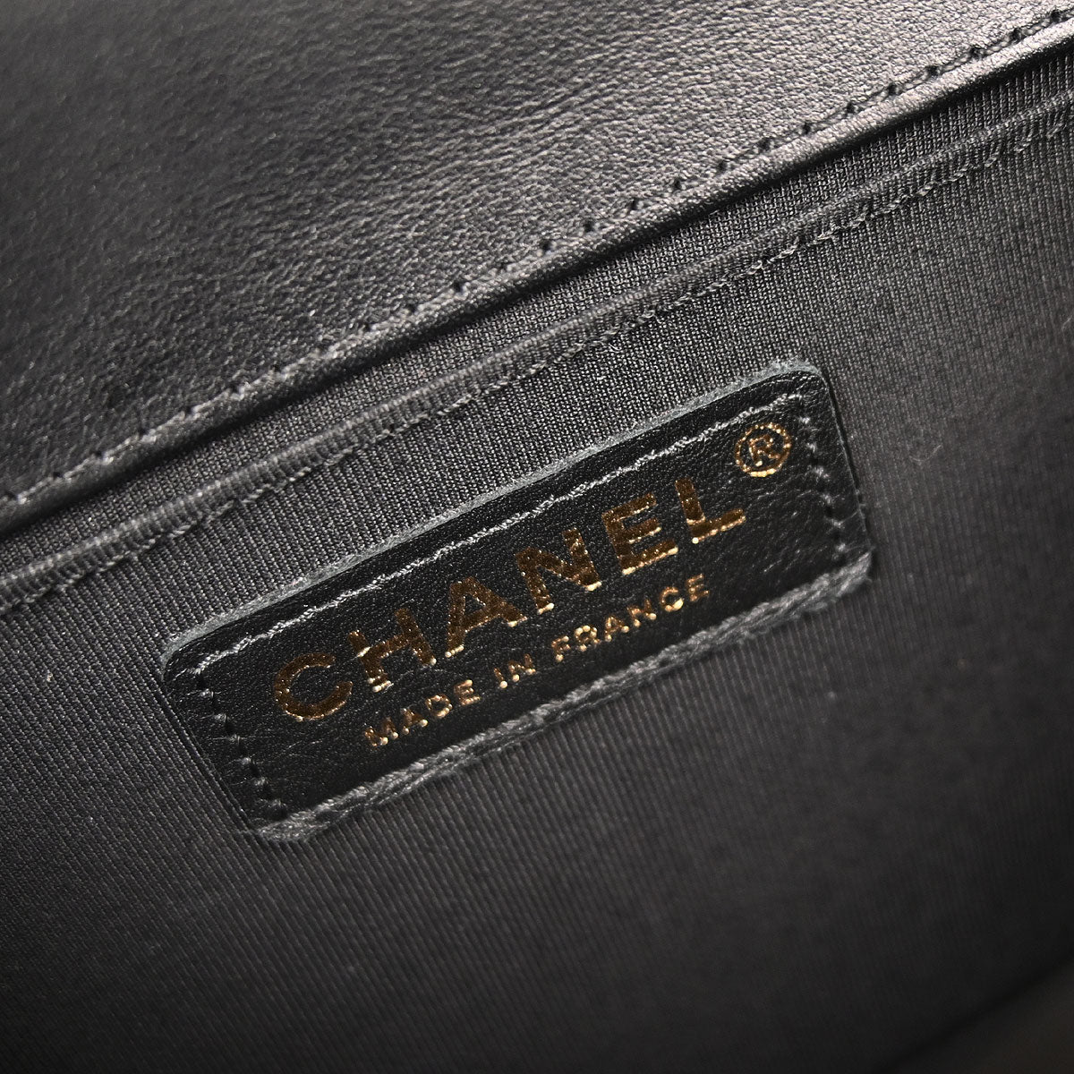 Boy Chanel Black Lambskin Chevron Medium Shoulder Bag