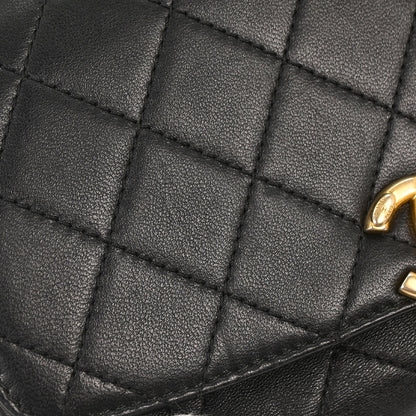 Chanel Black Lambskin 2way Handbag