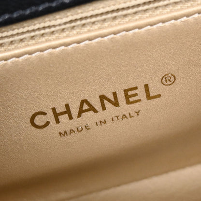 Chanel Black Lambskin 2way Handbag