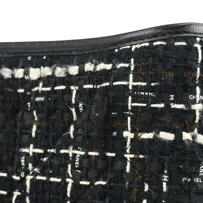 Chanel Black Tweed Calfskin Large Gabrielle Shoulder Bag