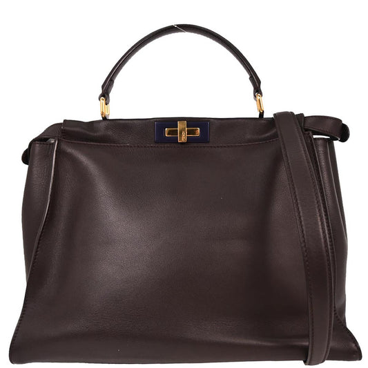 Fendi Brown Peekaboo 2way Shoulder Handbag