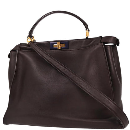 Fendi Brown Peekaboo 2way Shoulder Handbag