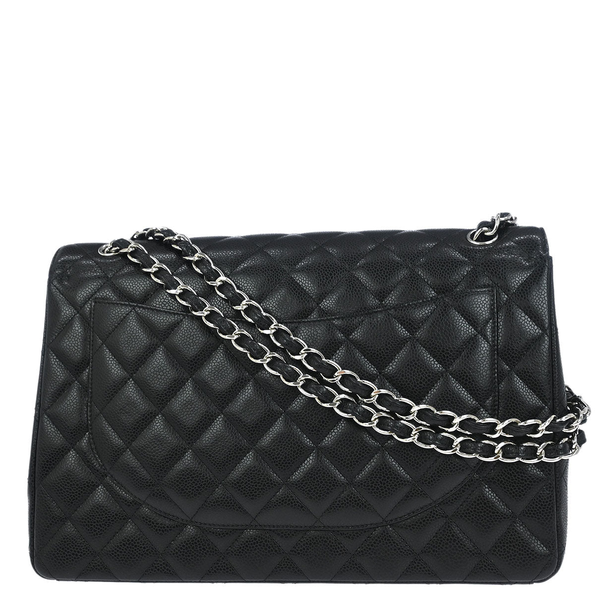 Chanel Black Caviar Classic Double Flap Shoulder Bag