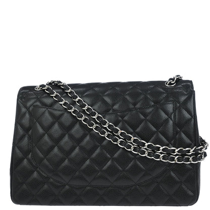 Chanel Black Caviar Classic Double Flap Shoulder Bag