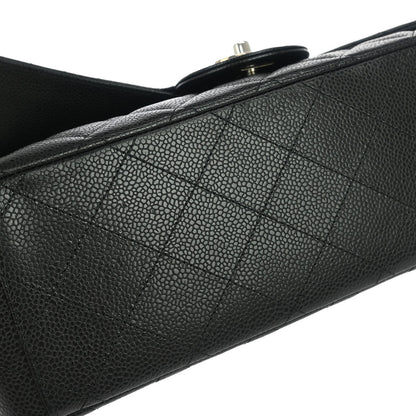 Chanel Black Caviar Classic Double Flap Shoulder Bag