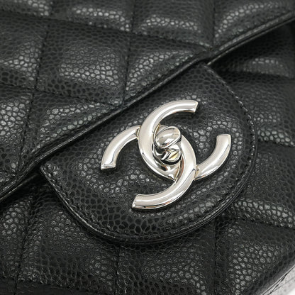 Chanel Black Caviar Classic Double Flap Shoulder Bag