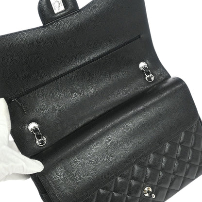 Chanel Black Caviar Classic Double Flap Shoulder Bag
