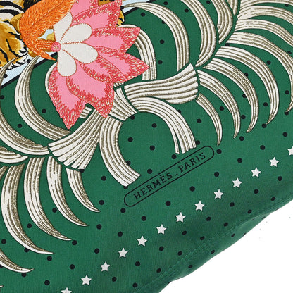 Hermes Green Silk Silky City 41 Shoulder Bag