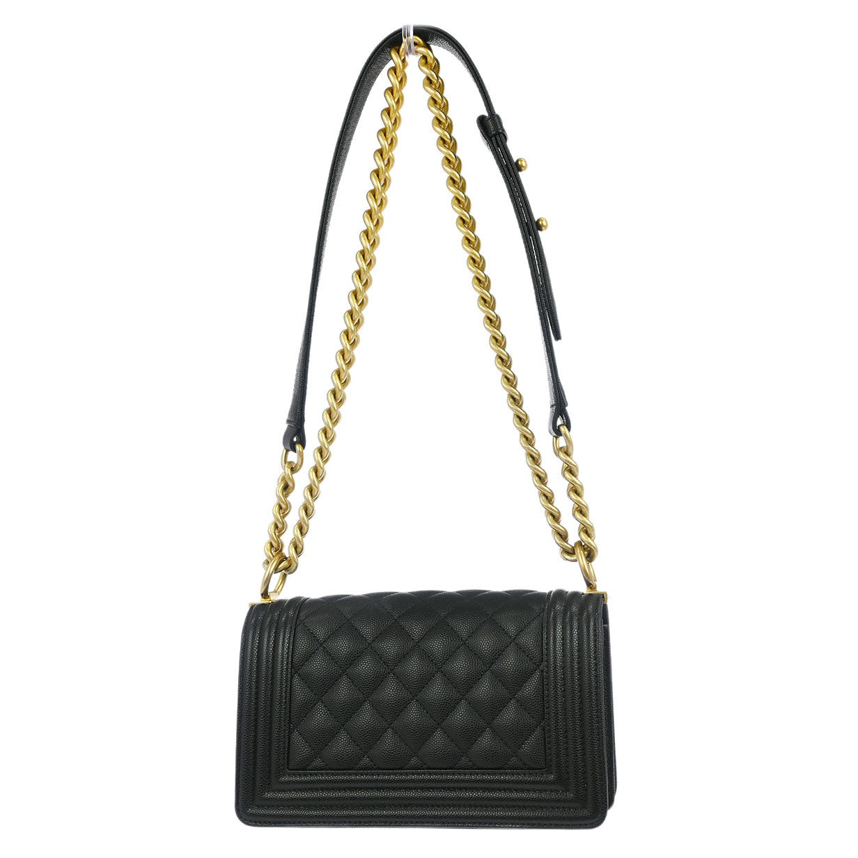 Boy Chanel Black Caviar Small Chain Shoulder Bag