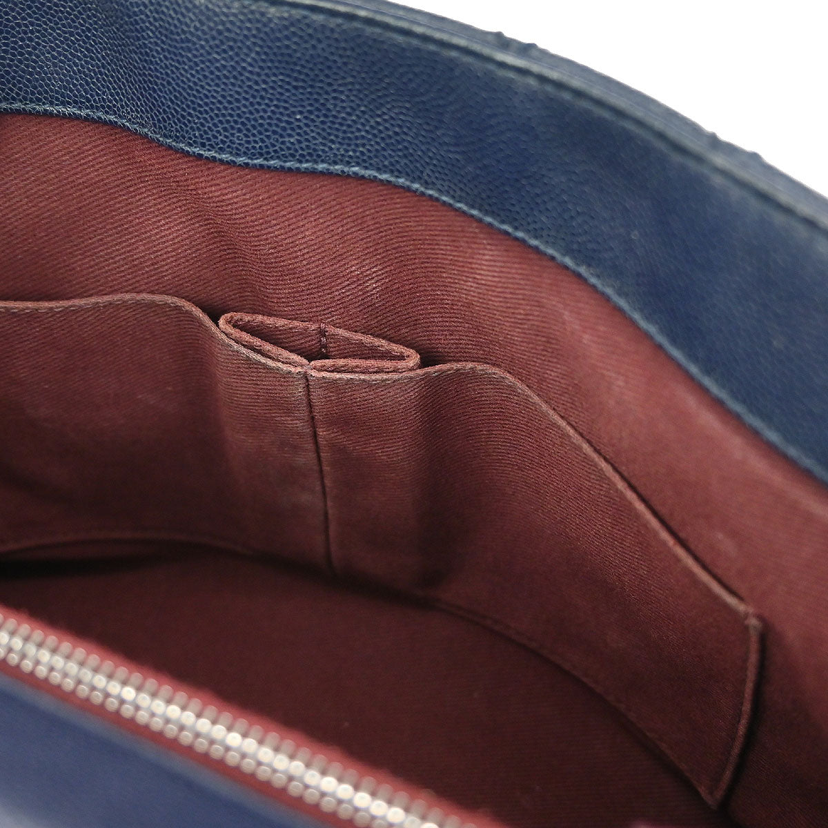 Chanel Navy Caviar Coco Handle 2way Shoulder Handbag