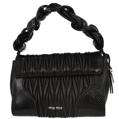 Miu Miu * Black Python Handbag