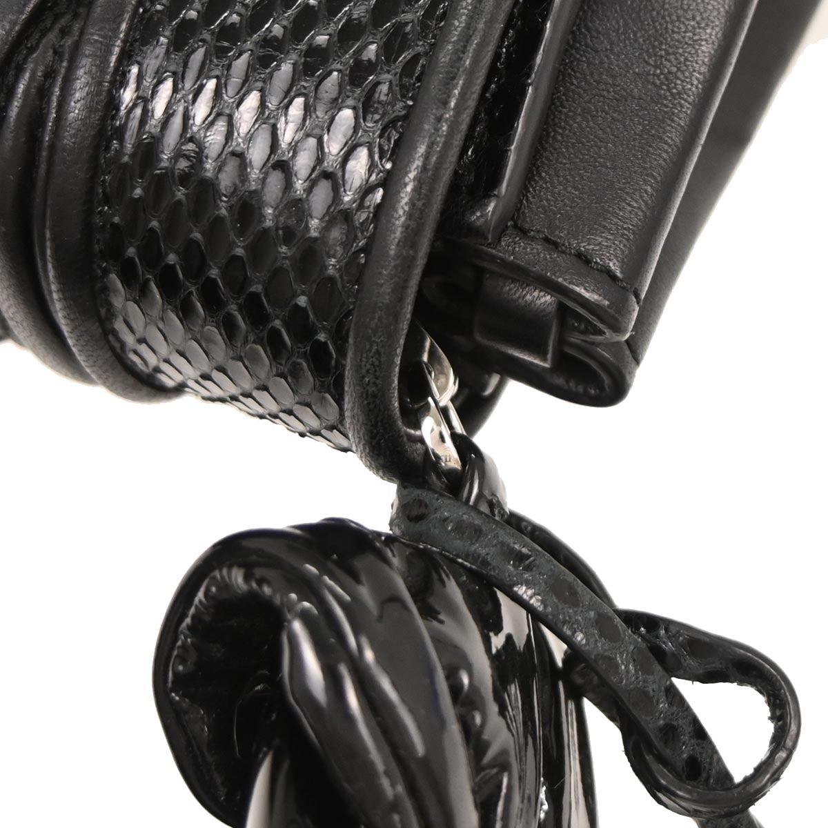 Miu Miu * Black Python Handbag