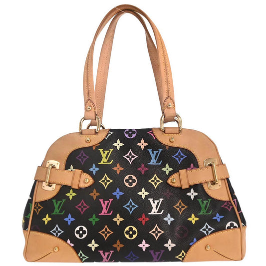 Louis Vuitton Black Monogram Multicolor Claudia Handbag M40194
