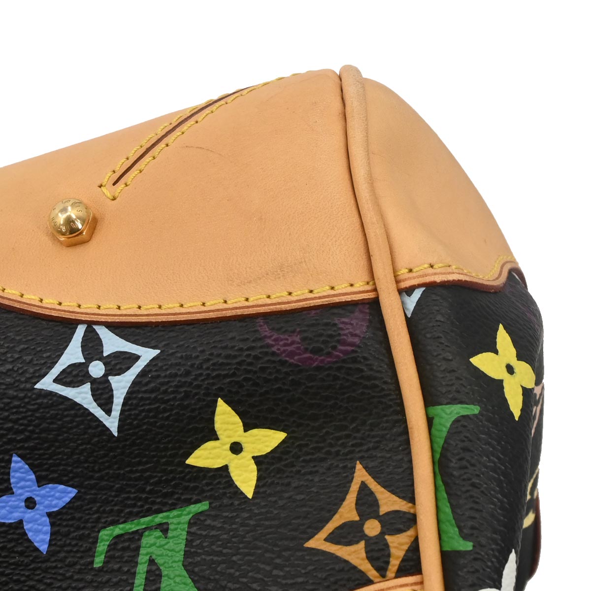Louis Vuitton Black Monogram Multicolor Claudia Handbag M40194