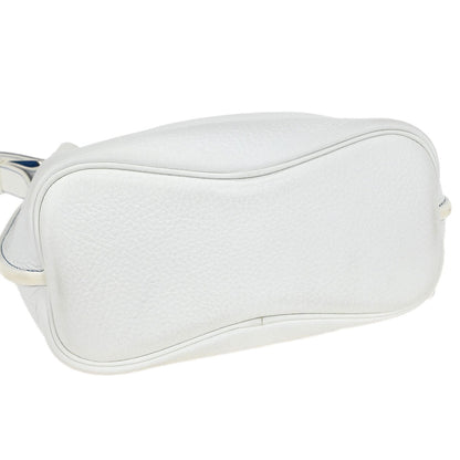 Hermes White Mykonos Taurillon Clemence So Kelly 22 Shoulder Bag