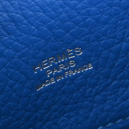 Hermes White Mykonos Taurillon Clemence So Kelly 22 Shoulder Bag