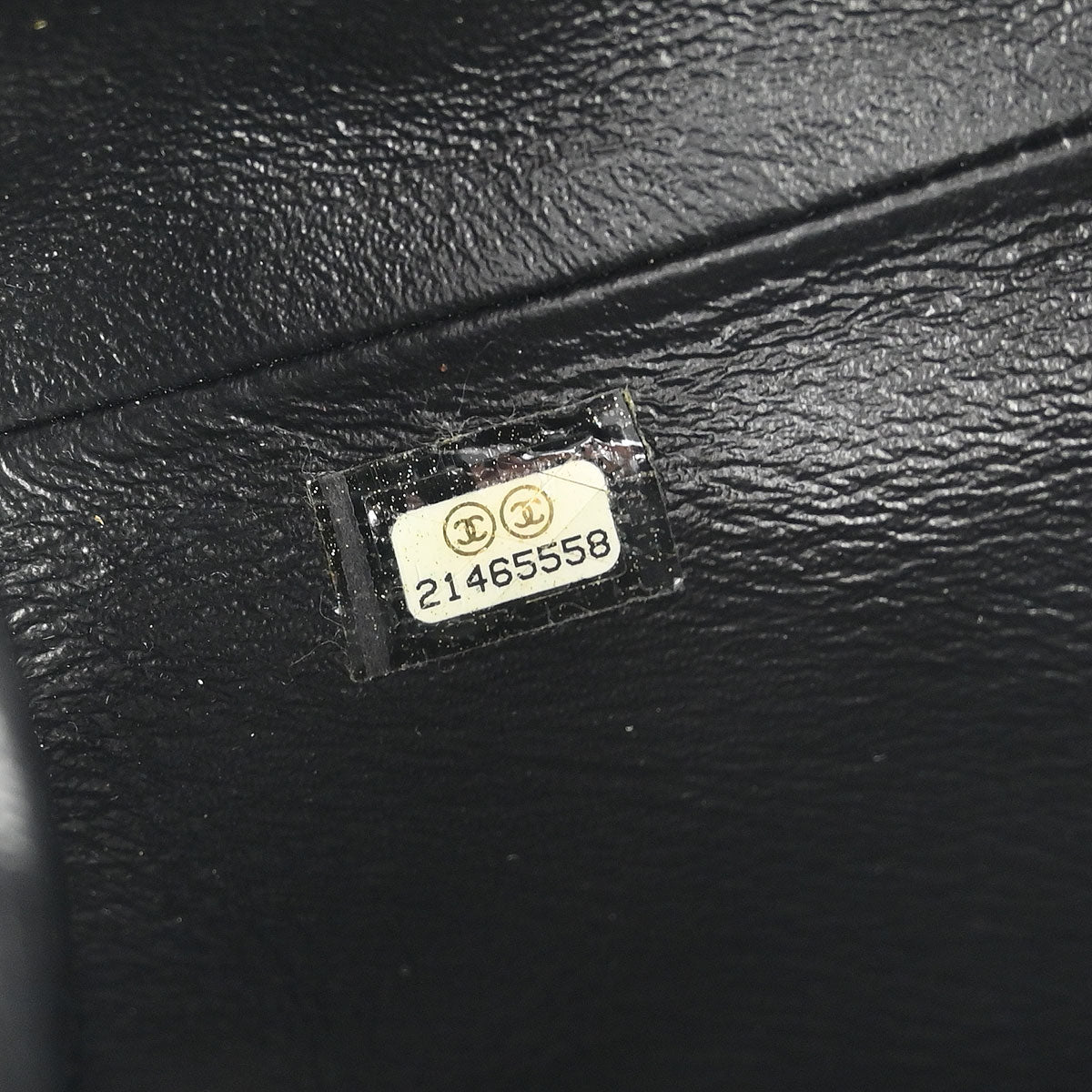 Chanel Black Caviar CC Frame Clutch Bag