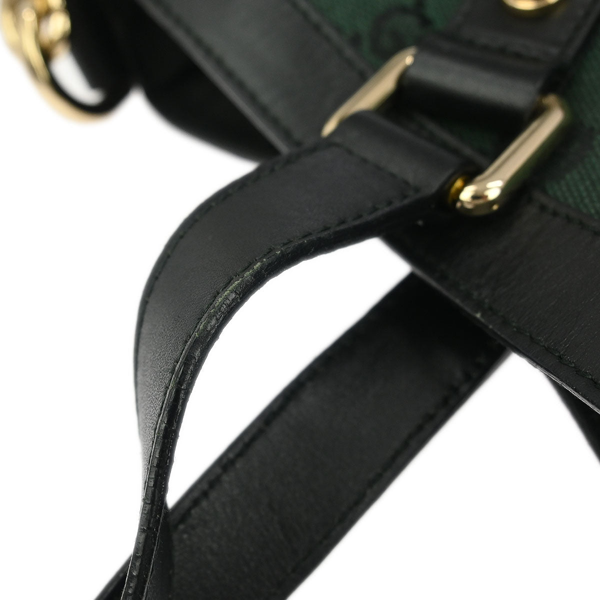 Gucci Green Canvas GG Hobo 2way Shoulder Handbag