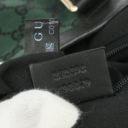 Gucci Green Canvas GG Hobo 2way Shoulder Handbag