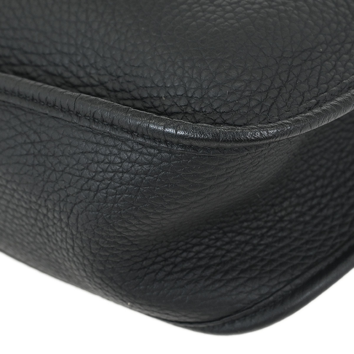 Hermes Black Taurillon Clemence Evelyne 33 Shoulder Bag