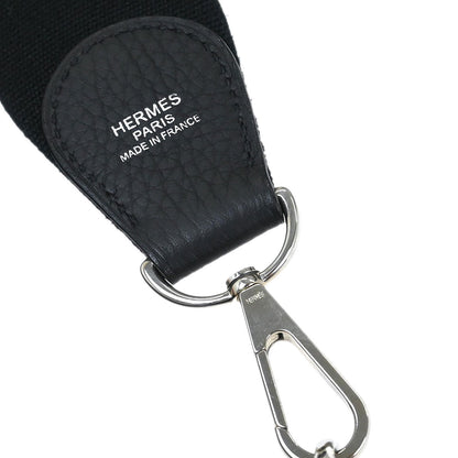Hermes Black Taurillon Clemence Evelyne 33 Shoulder Bag
