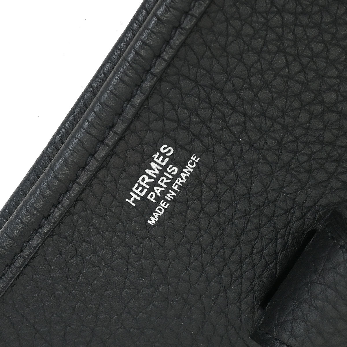 Hermes Black Taurillon Clemence Evelyne 33 Shoulder Bag