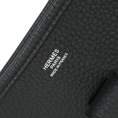 Hermes Black Taurillon Clemence Evelyne 33 Shoulder Bag