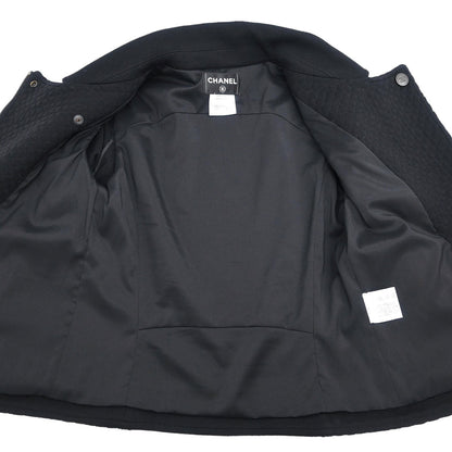 Chanel Zip Up Jacket Black #36
